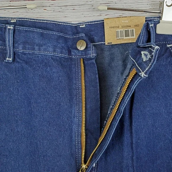 Carhartt Loose Original Fit Straight Leg Work Dungaree Men 38X36 Blue B13DST NWT - Picture 6 of 9